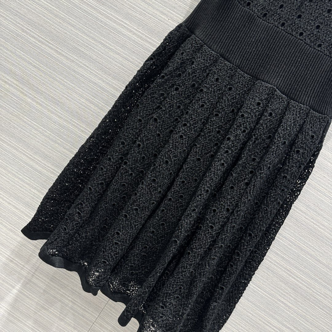 chanel スカートスーパーコピー ワンピース 春夏新品 レディース 可愛い 無袖 ファッション 高級感 2色可選 ブラック_7