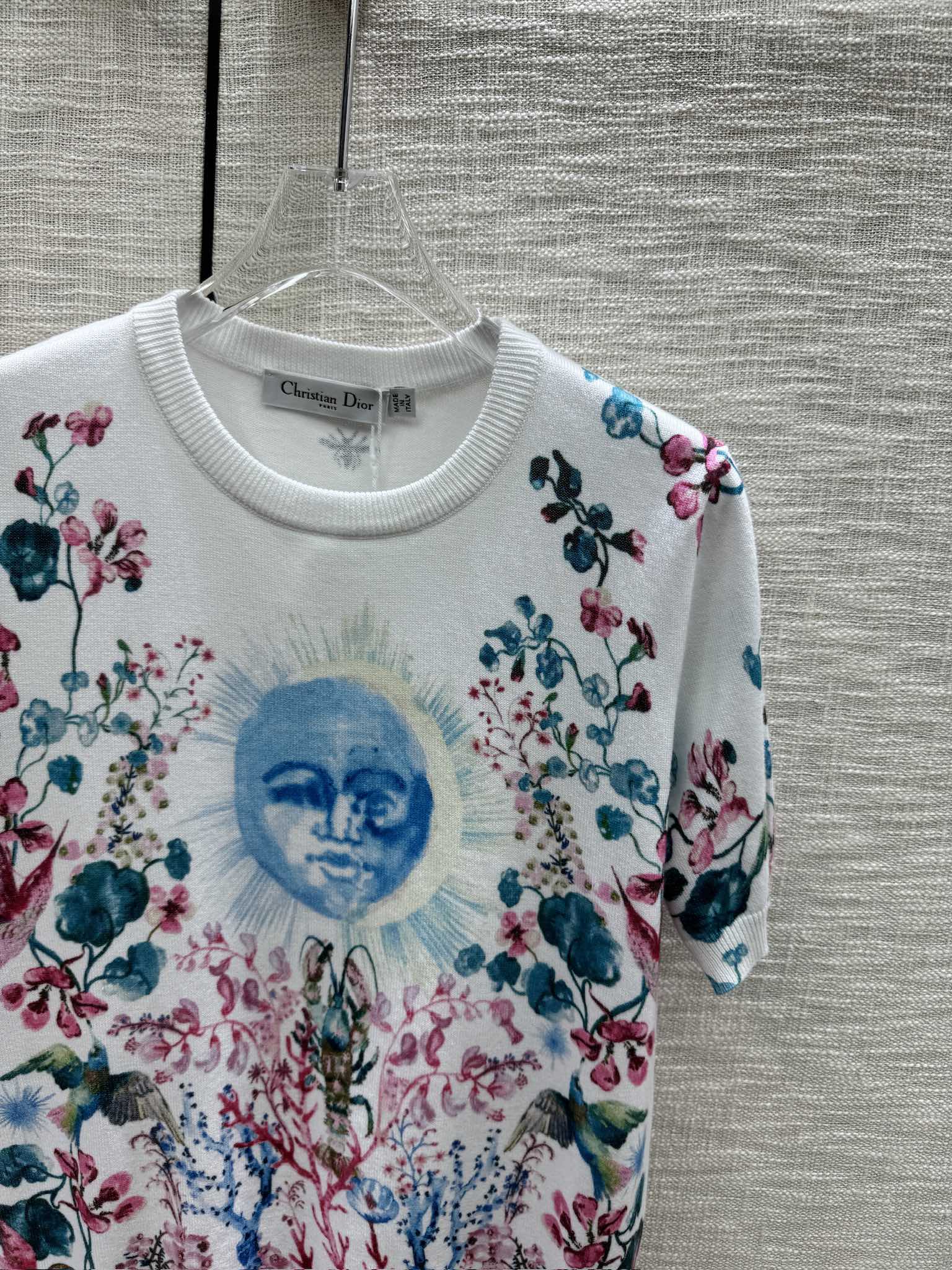 お買い得品 レディース ディオールtシャツコピー 純綿 トップス プリント 半袖 カラフルル 型番A989B400C ホワイト_2