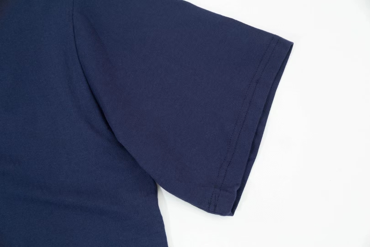 人気流行品 simpleトップス ステューシーtシャツコーデコピー 純綿 短袖 写真プリント 品質保証 ブルー_6