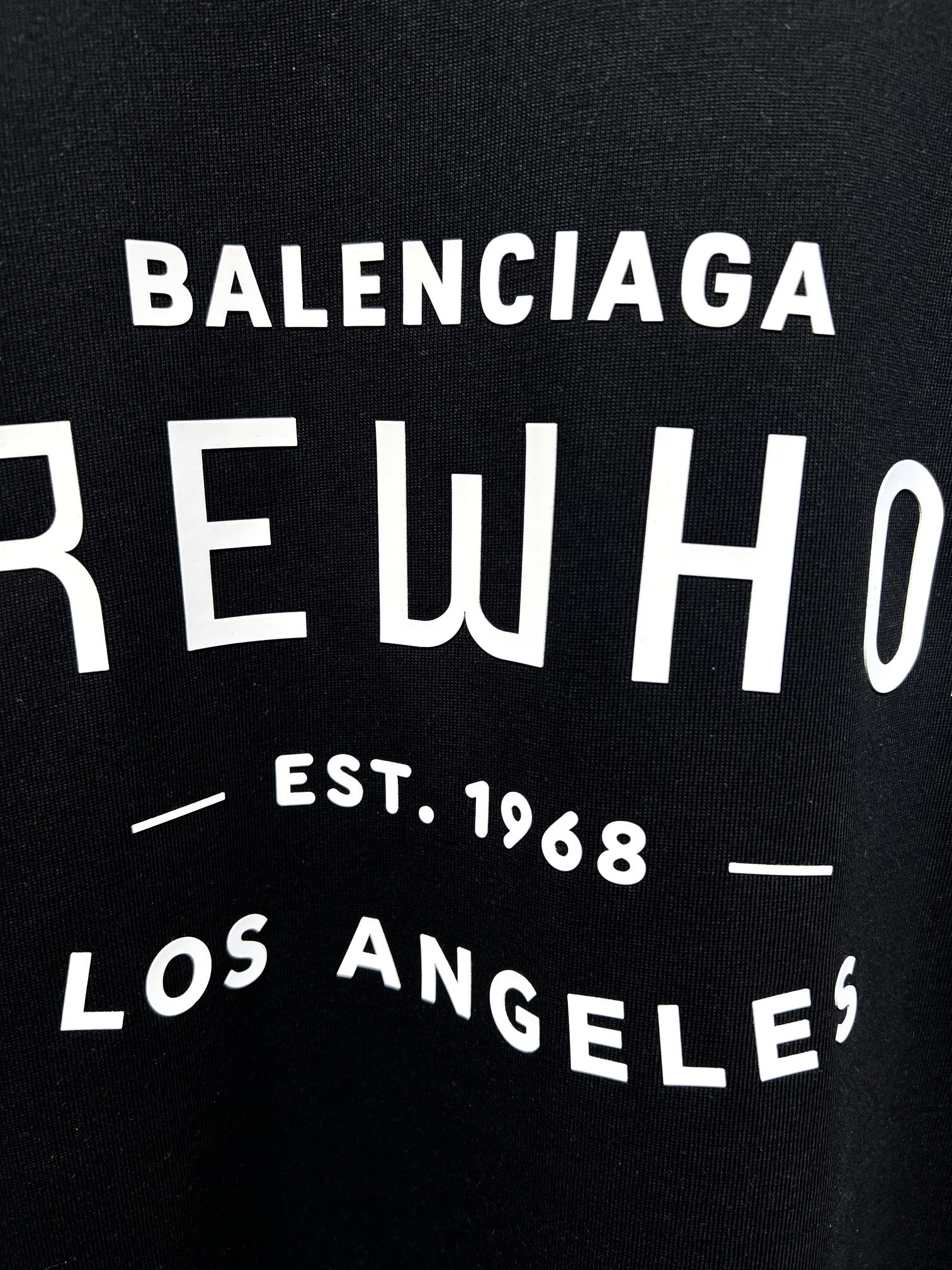 一番安い バレンシアガtシャツ メンズスーパーコピー 純綿 トップス 半袖 Balenciaga*EREWHONコラボ ファッション ブラック_3