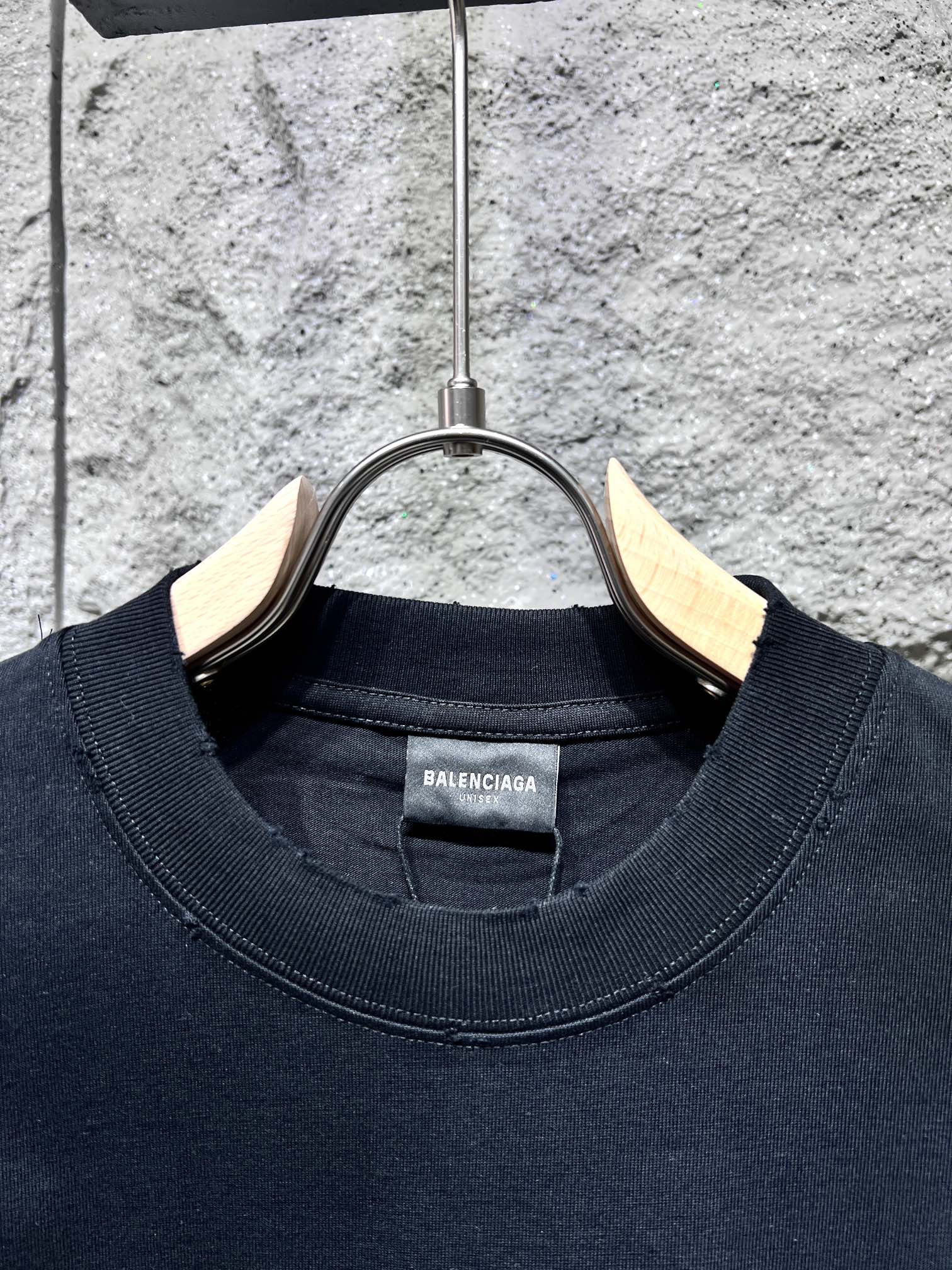 バレンシアガ tシャツ オーバーサイズＮ級品 CDプリント トップス 短袖 夏服 カップル 純綿 男女兼用 ブラック_2