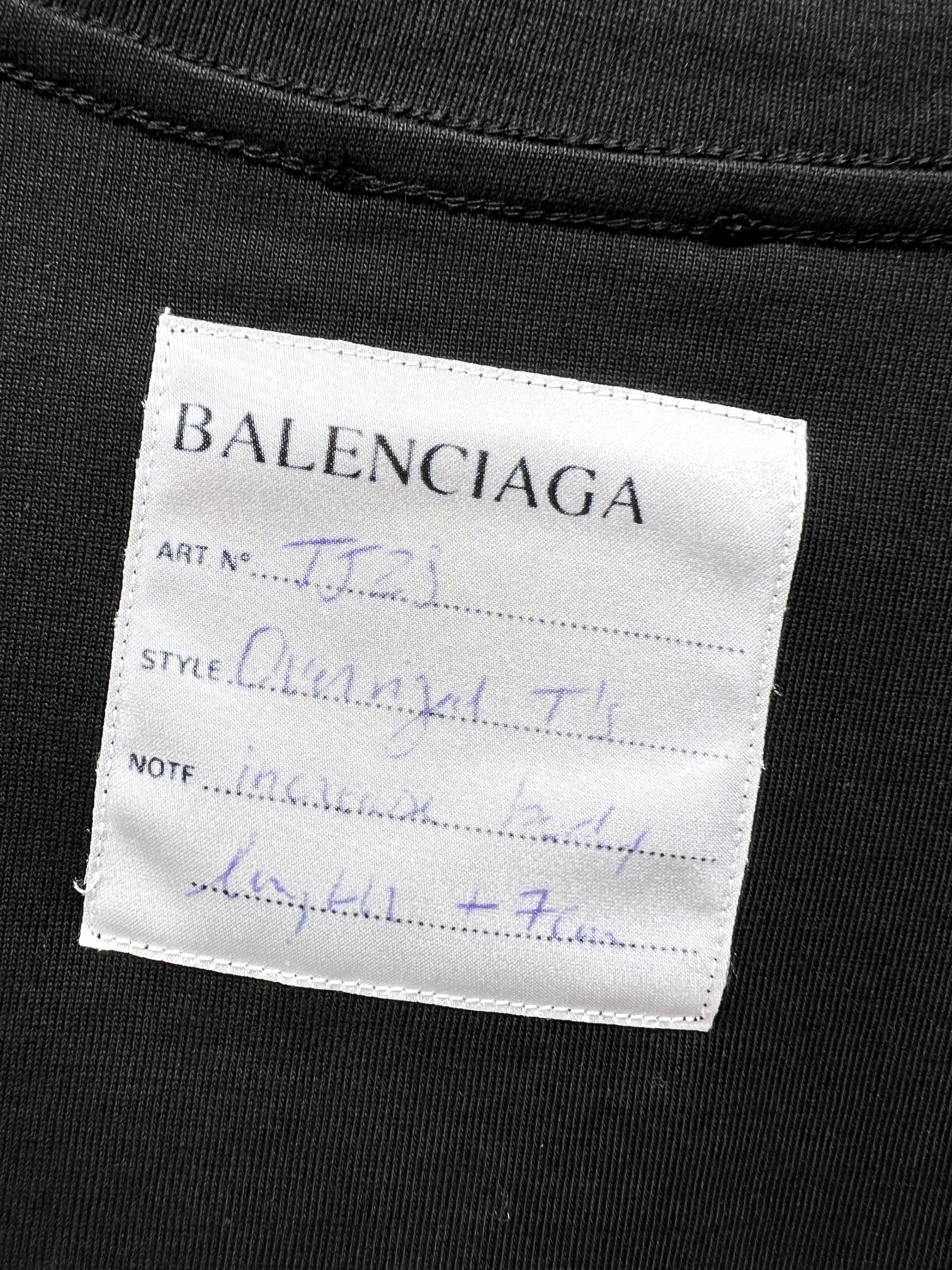 最新到着‼バレンシアガ 夏服コピー tシャツ偽物 ロゴプリント トップス 短袖 純綿 男女兼用 シンプル ブラック_9
