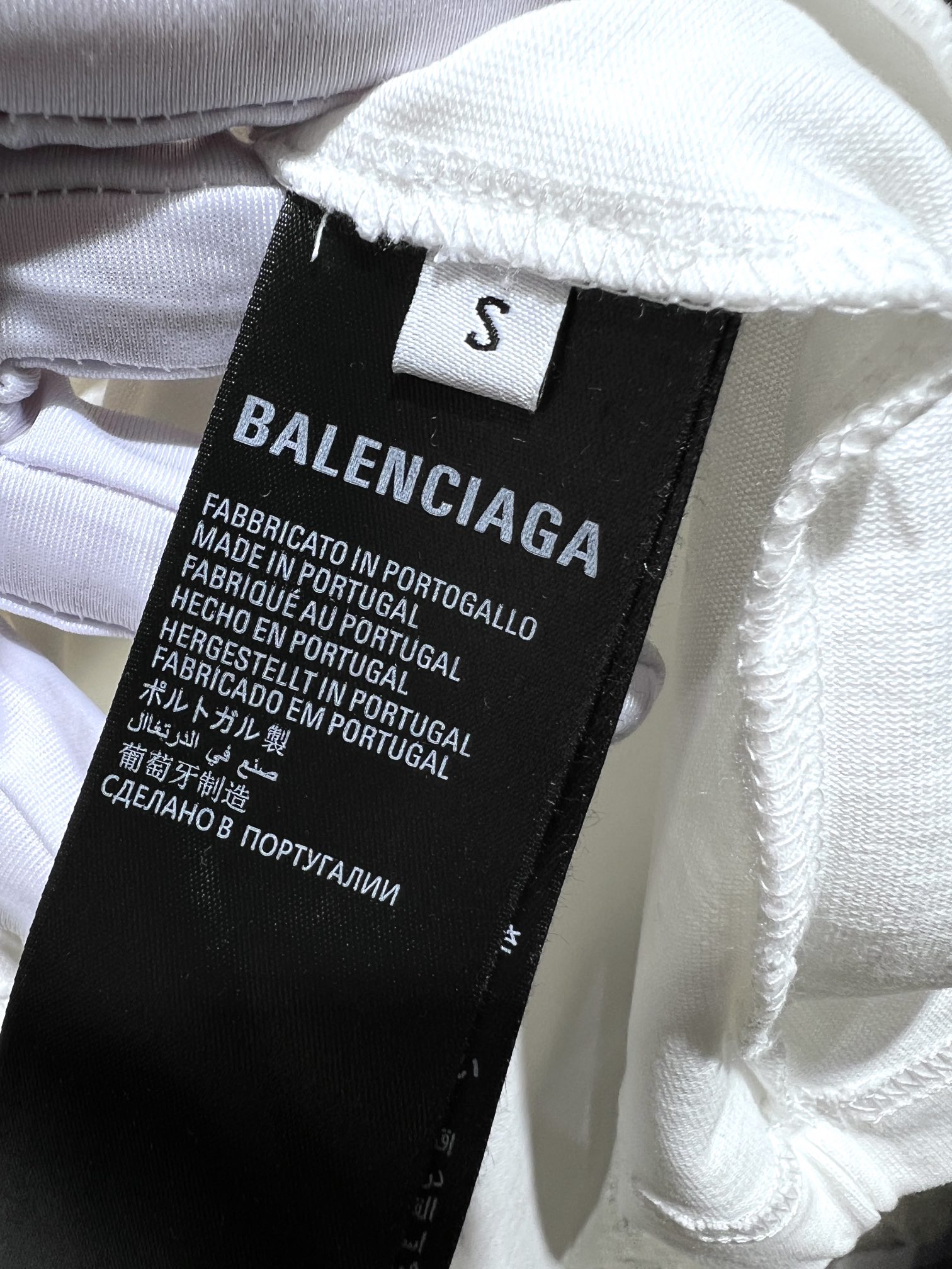 人気流行品 バレンシアノ tシャツ偽物 tシャツ偽物 ロゴプリント トップス 短袖 純綿 男女兼用 ホワイト_8