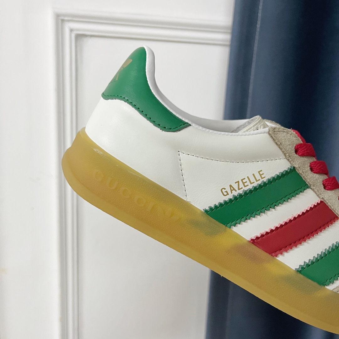 最新到着‼グッチ レディース スニーカー偽物 運動 adidas x Gucciコラボ ランニング カップル 防滑 カジュアル ブラウン_8