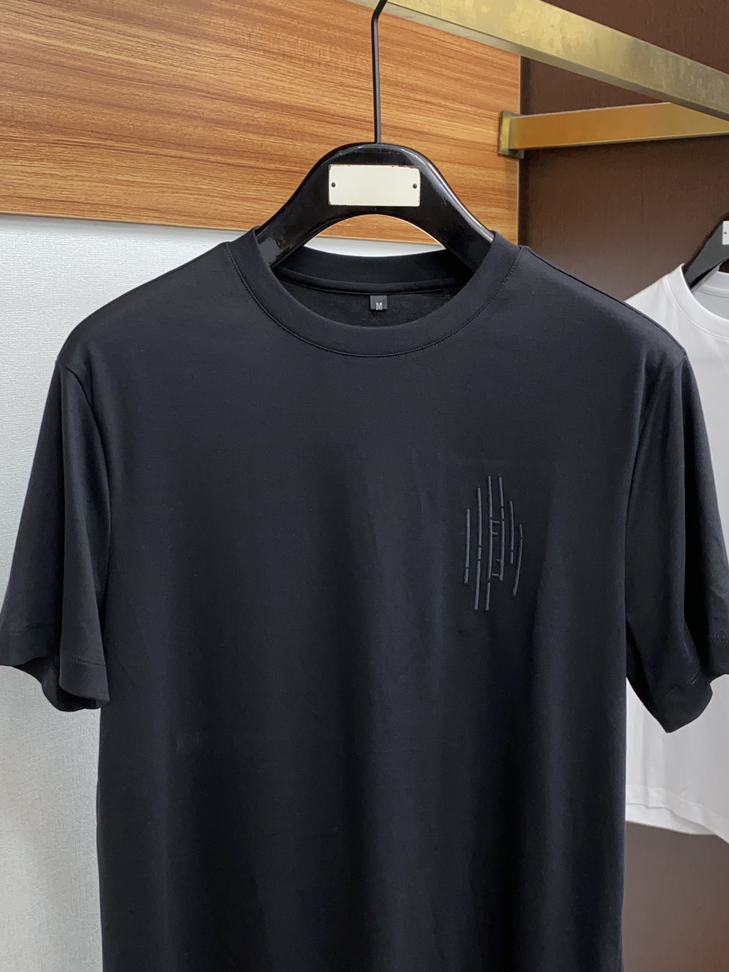 フェンディ メンズ t シャツ偽物 トップス 綿100% プリント 短袖 ゆったり シンプル 柔らかい メンズ ブラック_2