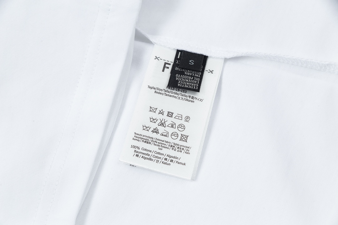 fendit シャツ メンズ偽物 トップス 綿100% カードローンプリント 短袖 Tシャツ ロゴ 個性的 男女兼用 ホワイト_8