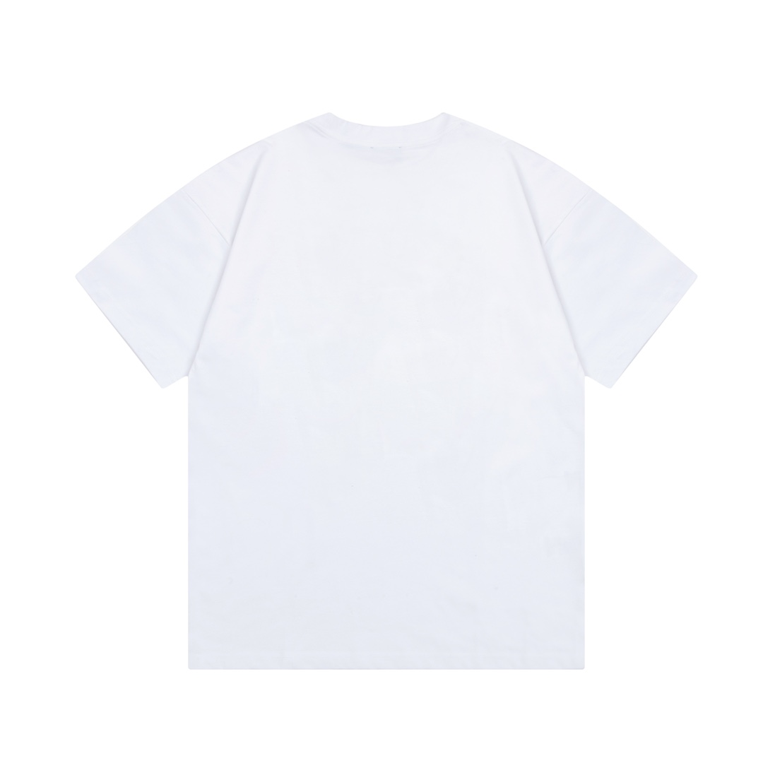 fendit シャツ メンズ偽物 トップス 綿100% カードローンプリント 短袖 Tシャツ ロゴ 個性的 男女兼用 ホワイト_9