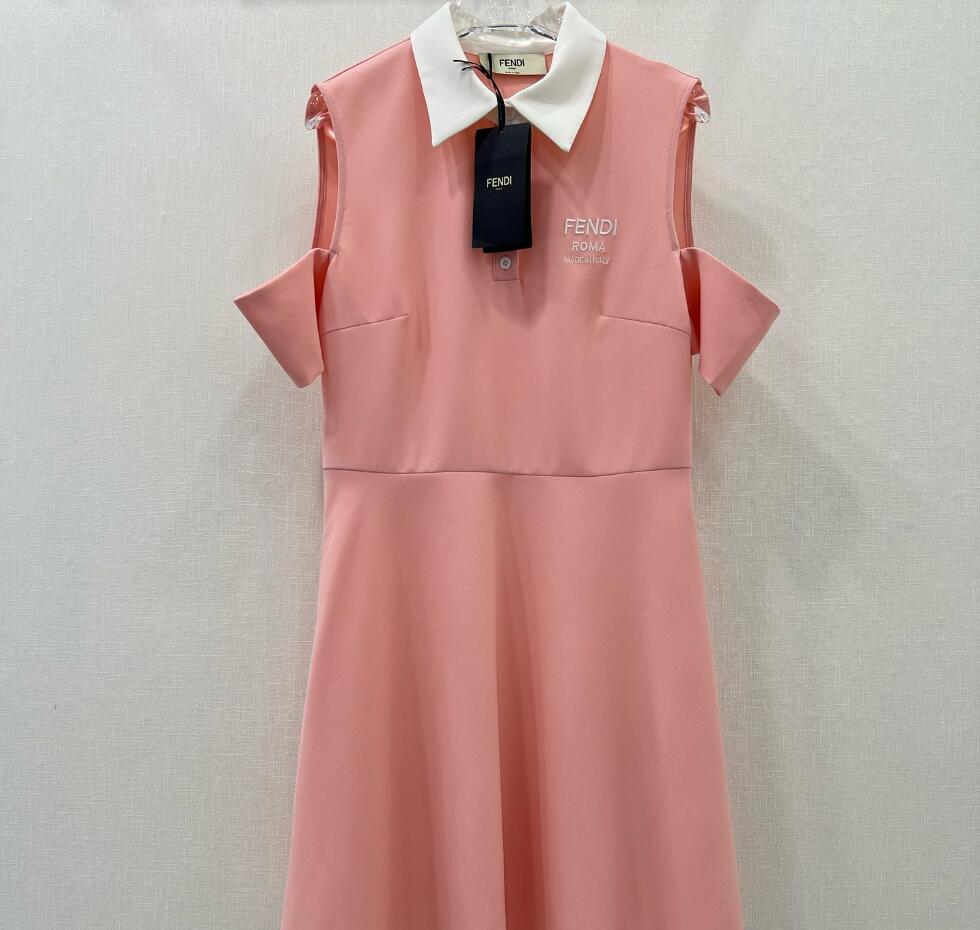 fendi キッズ ワンピーススーパーコピー 魅力的なスタイル スカート セクシー 優雅 高級品 ピンク