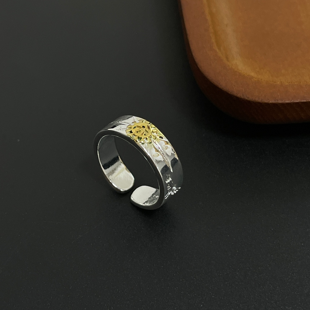 海外セレブが愛用する goro's 指輪コピー リング 手作り パンクロッカー 高級品 カップル シルバー_3