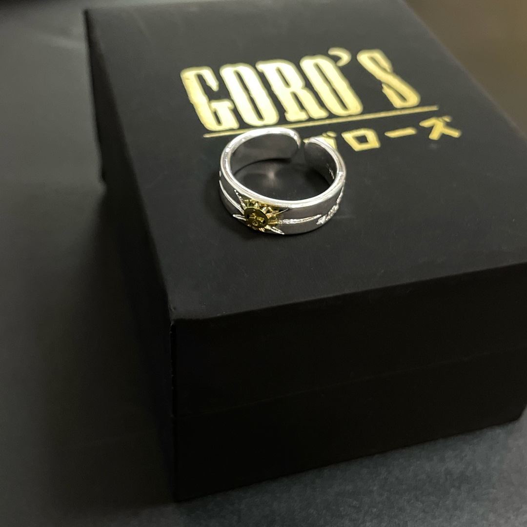 海外セレブが愛用する goro's 指輪コピー リング 手作り パンクロッカー 高級品 カップル シルバー_6
