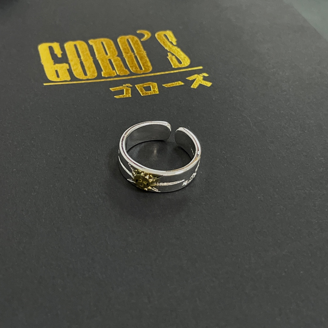 海外セレブが愛用する goro's 指輪コピー リング 手作り パンクロッカー 高級品 カップル シルバー_8