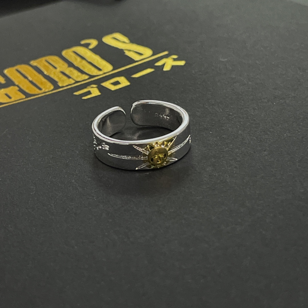 海外セレブが愛用する goro's 指輪コピー リング 手作り パンクロッカー 高級品 カップル シルバー_9