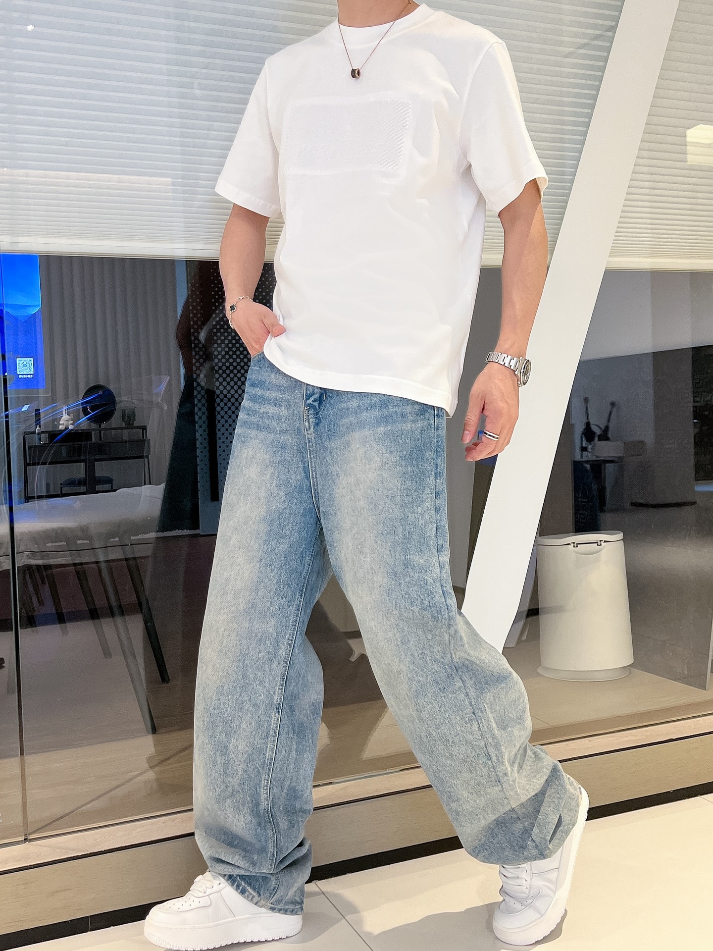 イヴ サン ローラン t シャツ偽物トップス 短袖 最新デザイン ロゴプリント 柔らかい 純綿 メンズ ホワイト_8