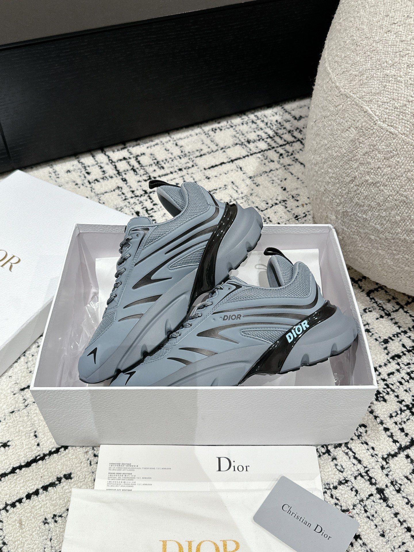 2024年新品 dior メンズ スニーカースーパーコピー ランニング ダッドスニーカー B30 運動 通気性いい ブルー_5