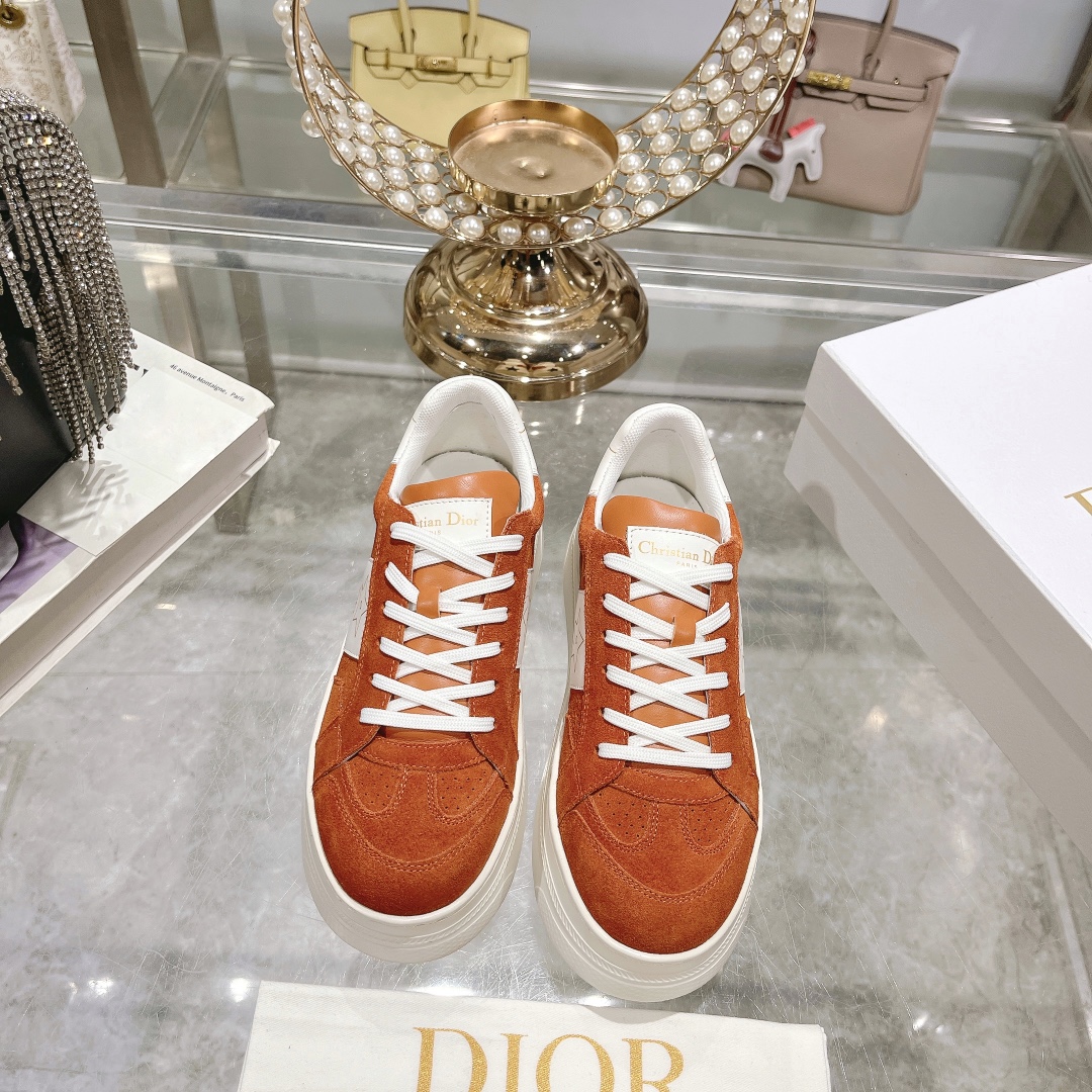 dior ハイカット スニーカー偽物 ランニング 軽量 カジュアルシューズ 運動 夏 通気性いい レディース レッド_1