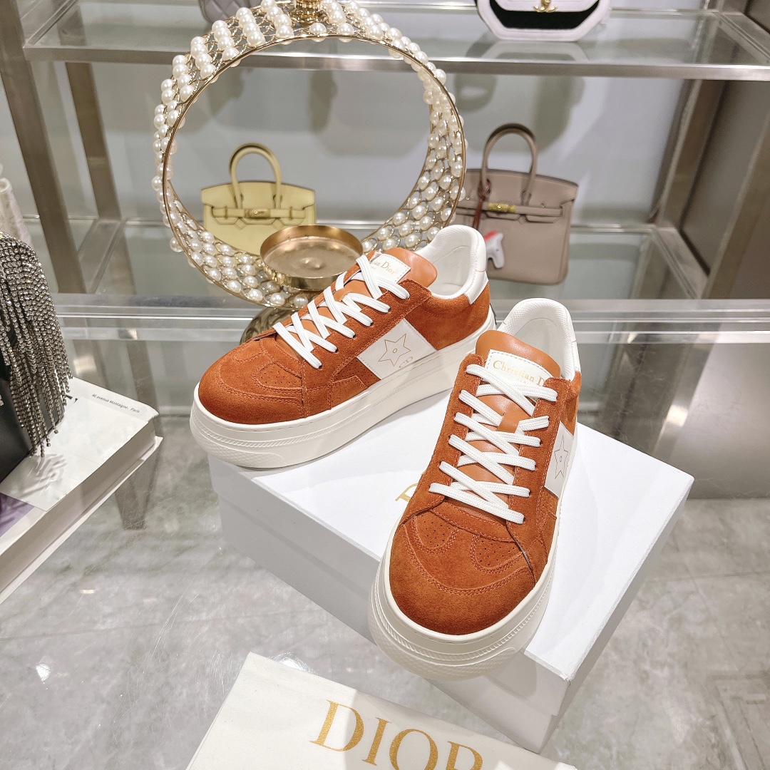 dior ハイカット スニーカー偽物 ランニング 軽量 カジュアルシューズ 運動 夏 通気性いい レディース レッド_6