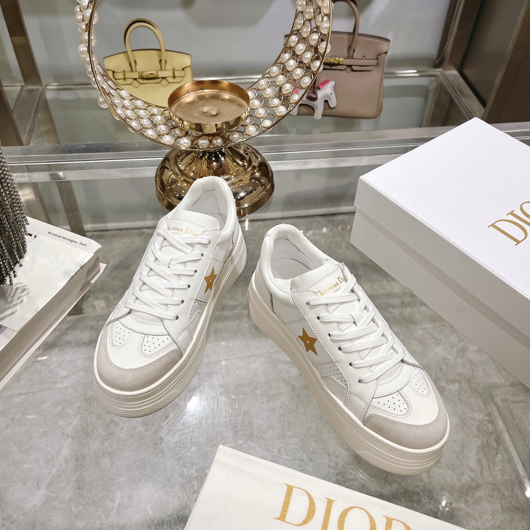 人気流行品 dior スニーカー ハイカットコピー ランニング 軽量 カジュアルシューズ 運動 厚い底 レディース ホワイト_6