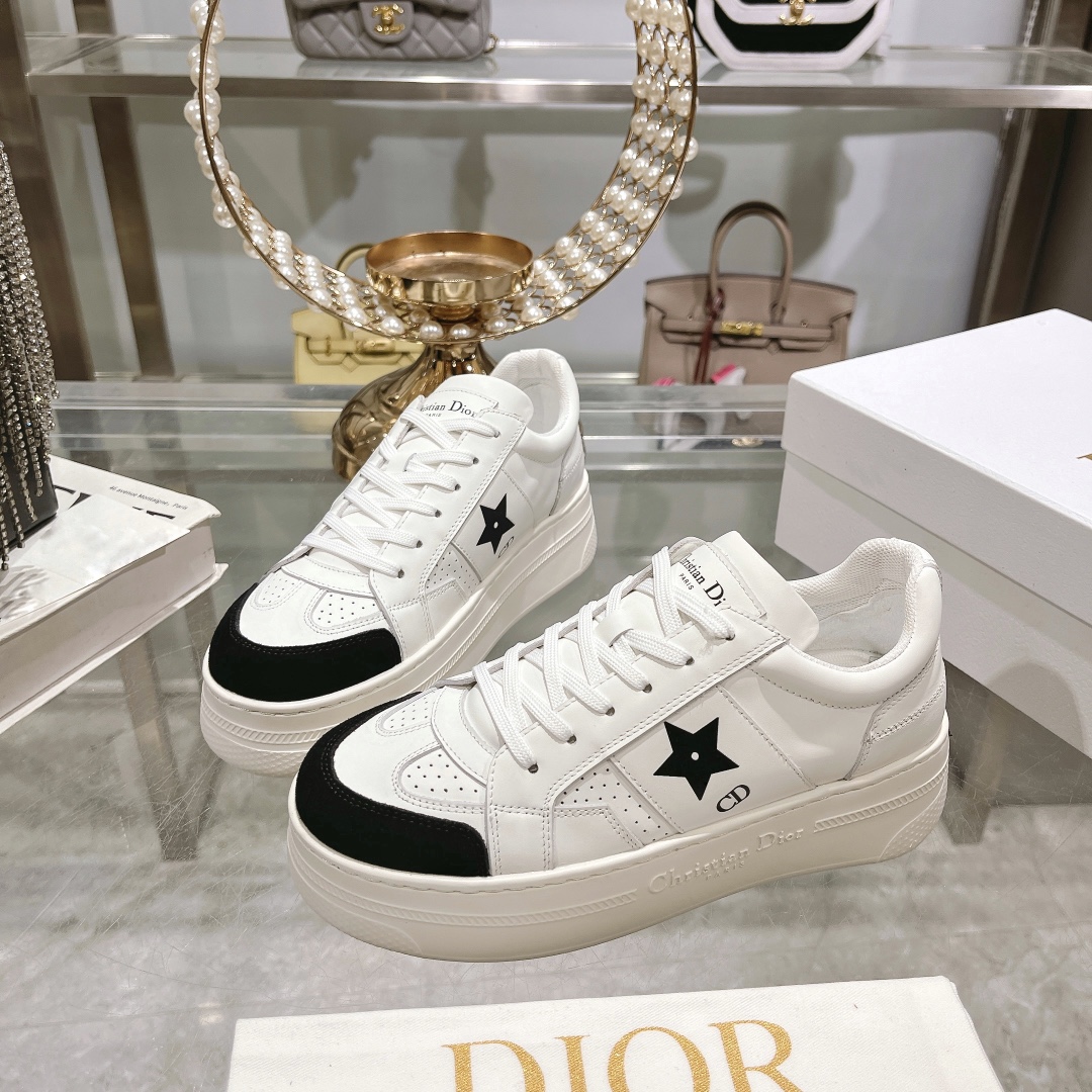 dior レディース スニーカー偽物 ランニング 軽量 爆買いできる品質保証 運動 厚い底 レディース ホワイト_3