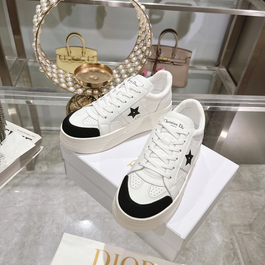 dior レディース スニーカー偽物 ランニング 軽量 爆買いできる品質保証 運動 厚い底 レディース ホワイト_6