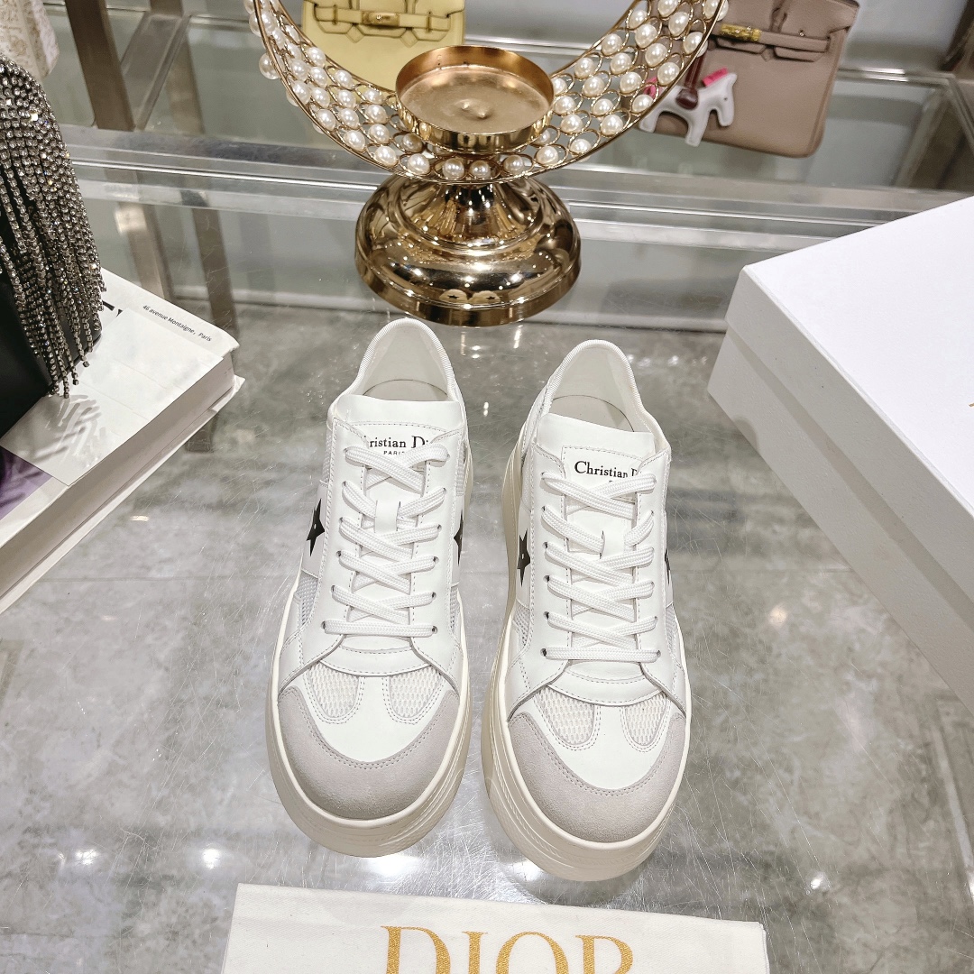 dior スニーカー チャームコピー ランニング 軽量 爆買いできる品質保証 運動 厚い底 レディース ホワイト_8