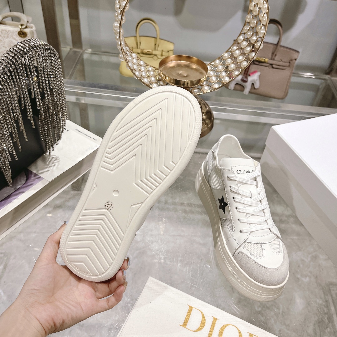 dior スニーカー チャームコピー ランニング 軽量 爆買いできる品質保証 運動 厚い底 レディース ホワイト_9