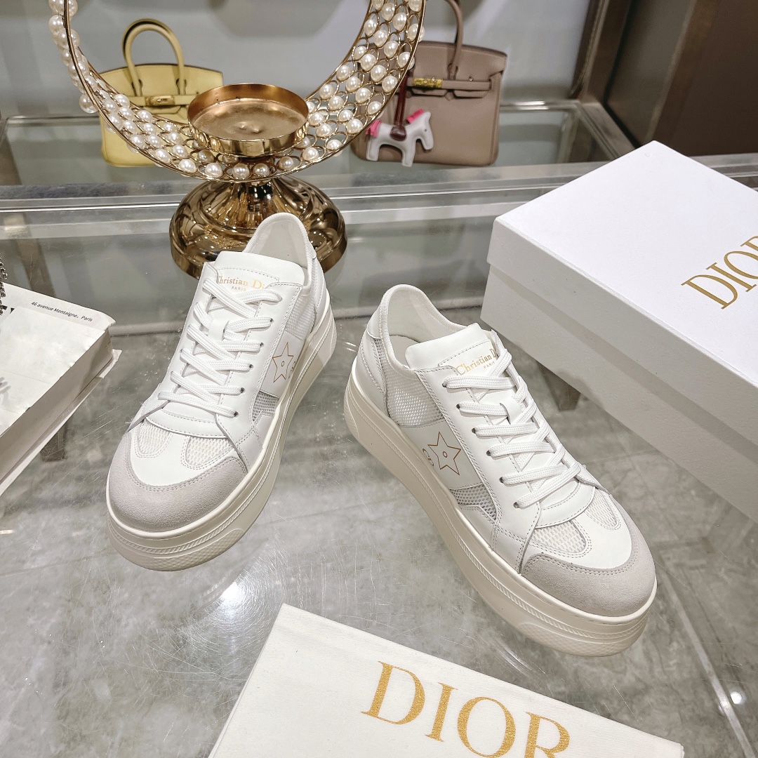 air dior スニーカースーパーコピー ランニング 軽量 爆買いできる品質保証 運動 厚い底 レディース ホワイト_1