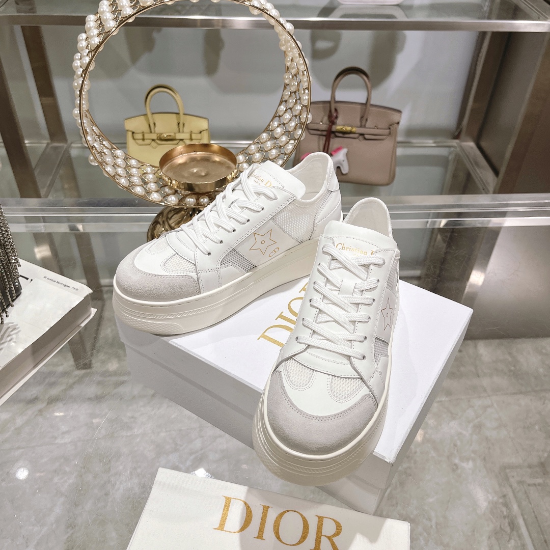 air dior スニーカースーパーコピー ランニング 軽量 爆買いできる品質保証 運動 厚い底 レディース ホワイト_5