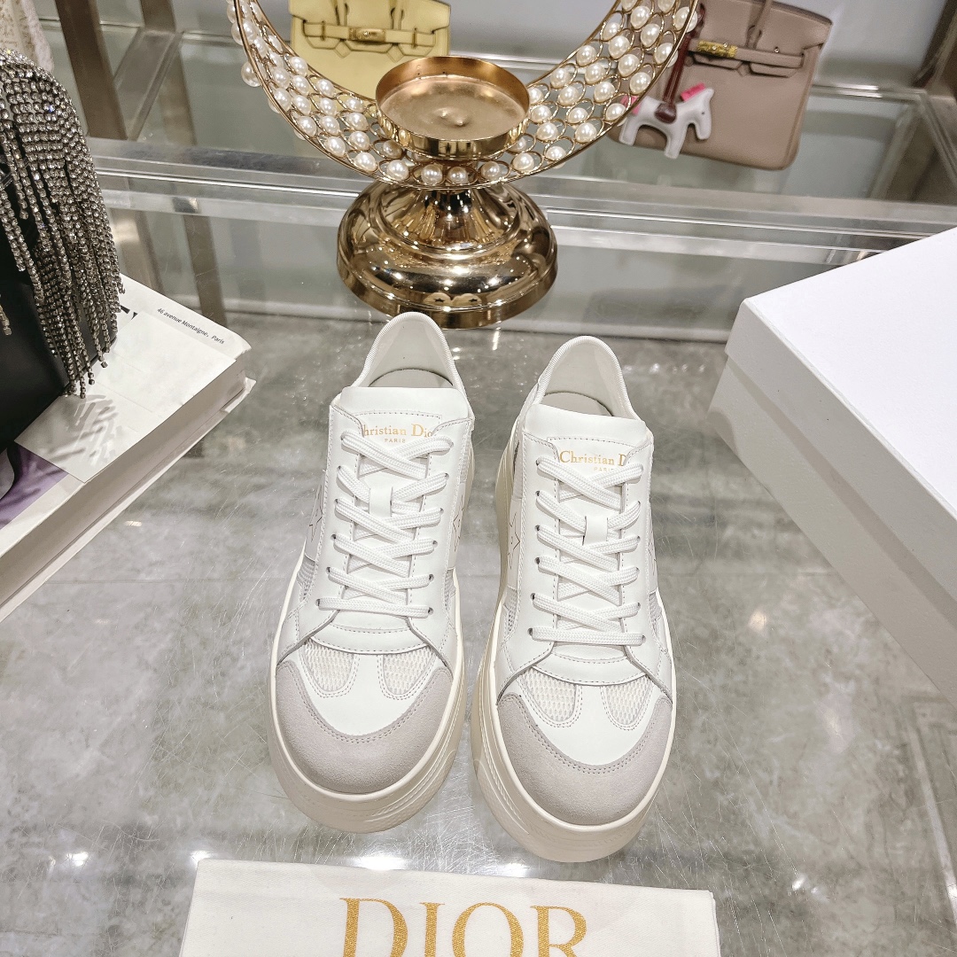 air dior スニーカースーパーコピー ランニング 軽量 爆買いできる品質保証 運動 厚い底 レディース ホワイト_6