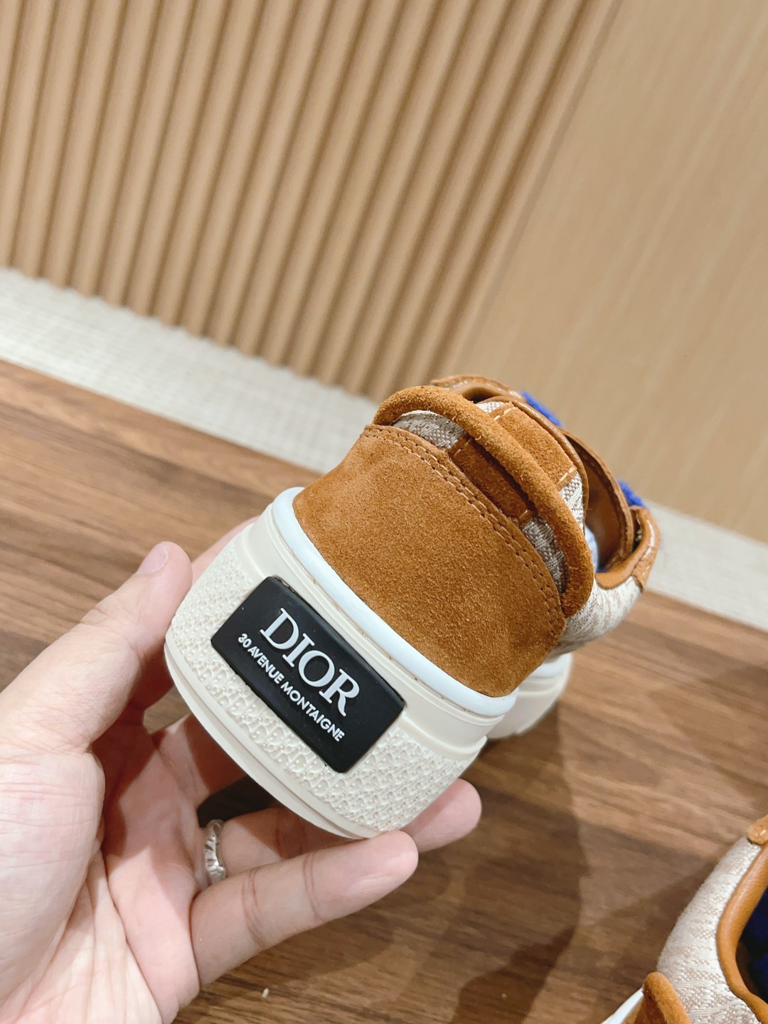 お買い得な dior b33 スニーカースーパーコピー ランニング カップルシューズ 厚い底 プリント シンプル オレンジ色_9