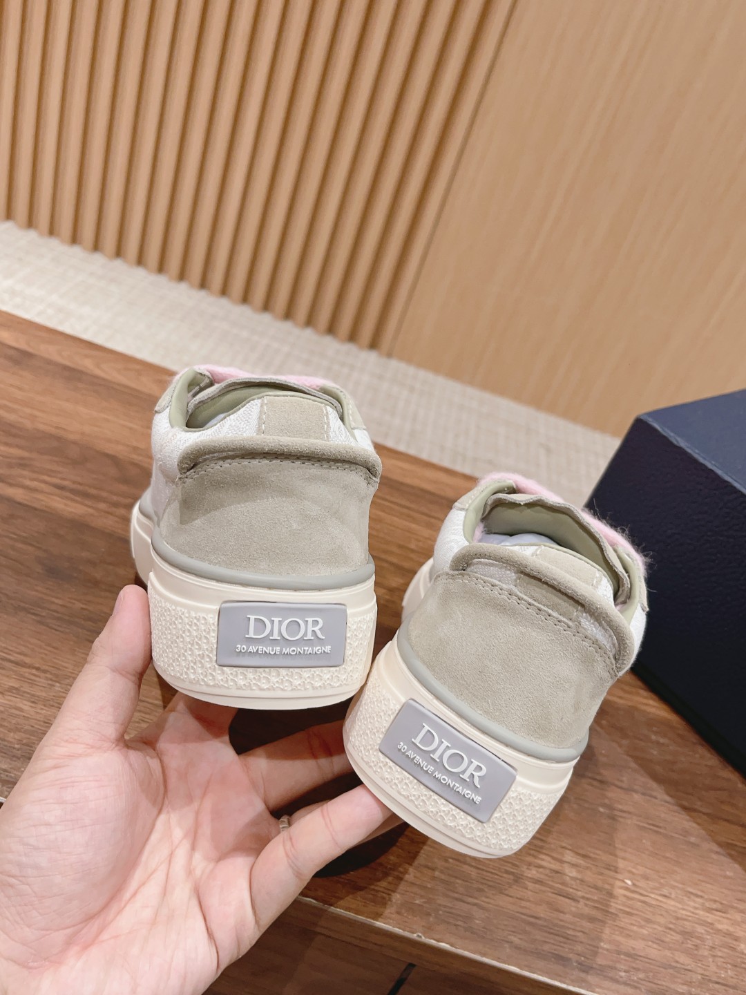 お買い得な dior homme スニーカー偽物 ランニング カップルシューズ 厚い底 プリント シンプル グレイ_8