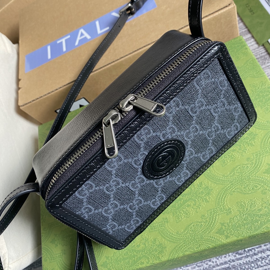 gucci トート バッグ レディーススーパーコピー コード671674 花柄 斜め掛けおしゃれ ミニ手持ちバッグ 矩形 ブラック_3