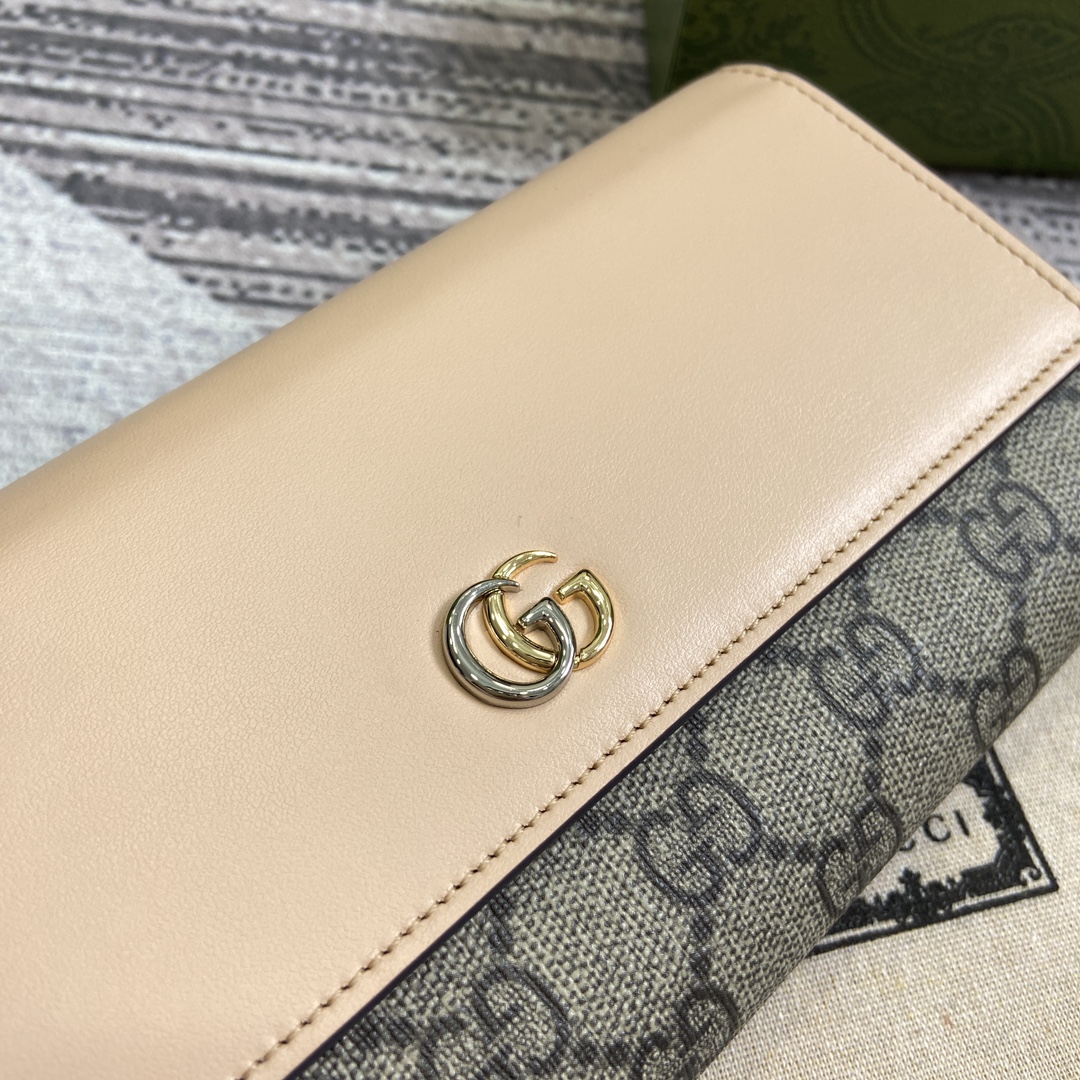 gucci カード ケースコピー コード795627 花柄 長財布 レザー 牛革 G Marmontシリーズ ブラウン_6