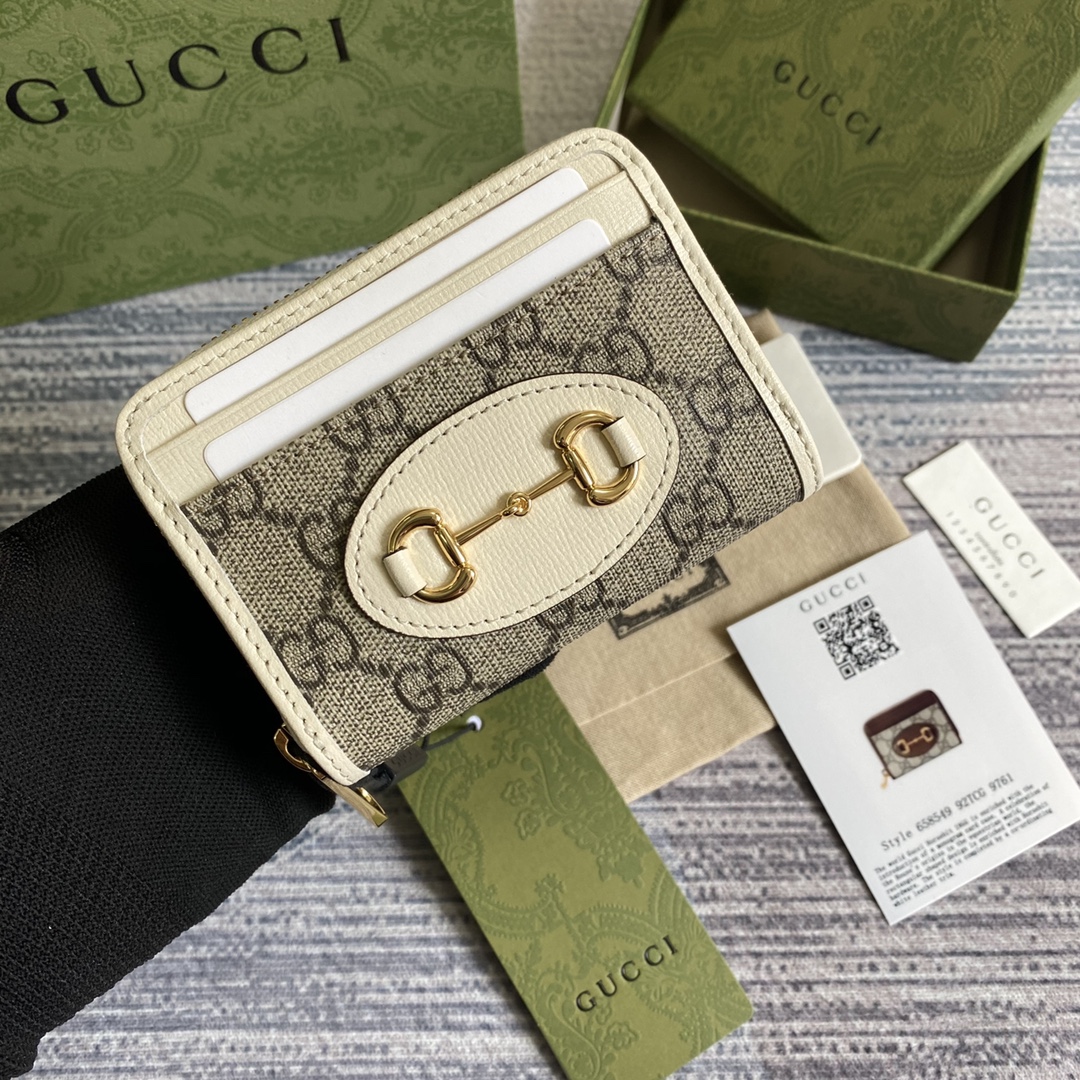 財布 gucciコピー コード658549 牛革 レザー 小銭入れ 財布 おしゃれ 花柄 ホワイト_1