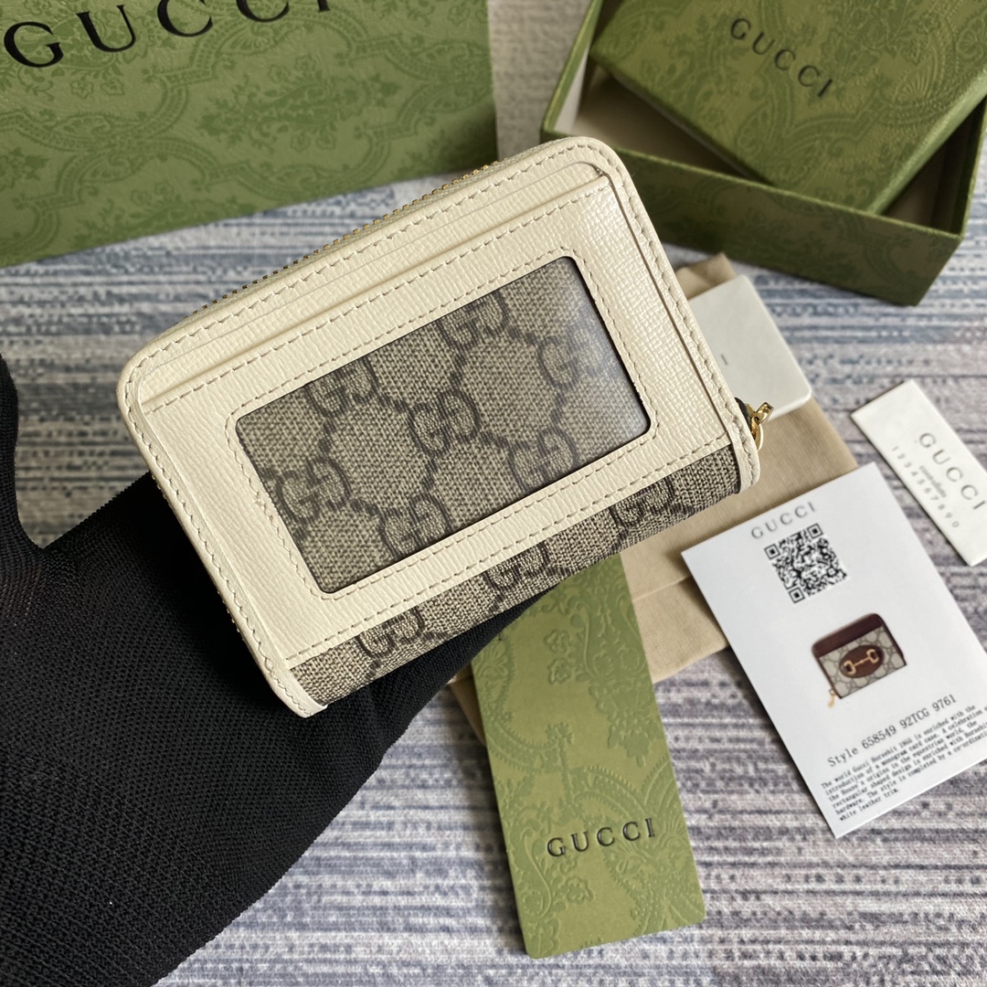 財布 gucciコピー コード658549 牛革 レザー 小銭入れ 財布 おしゃれ 花柄 ホワイト_2