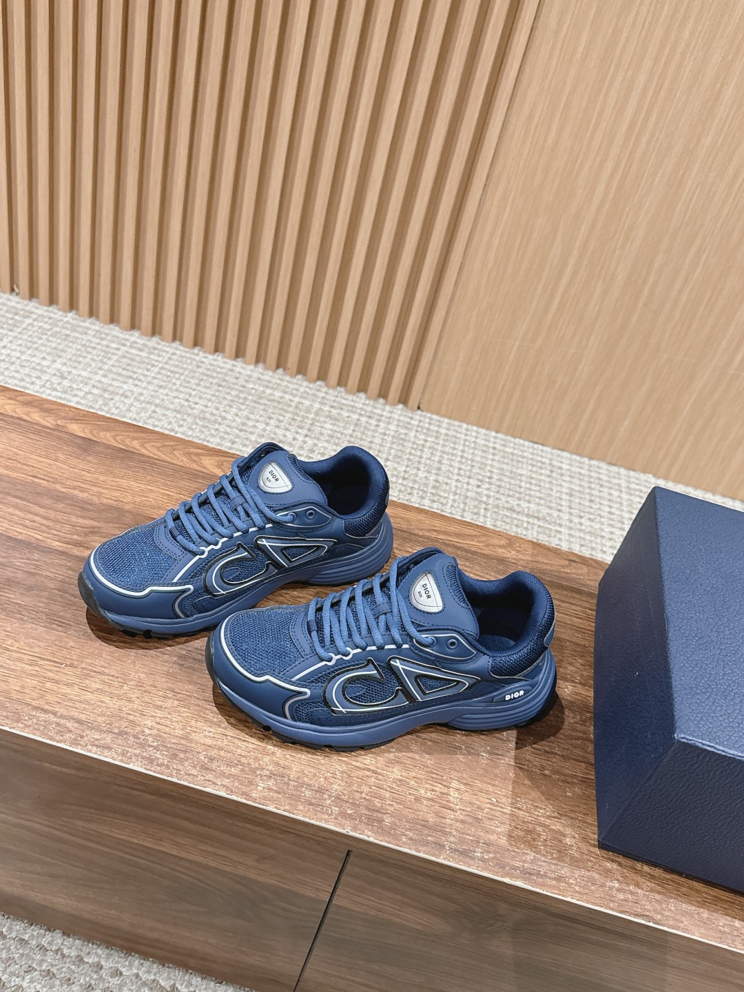 dior スニーカーコピー b30シューズ 運動 ランニング カジュアル 登山 カップル ブルー_2