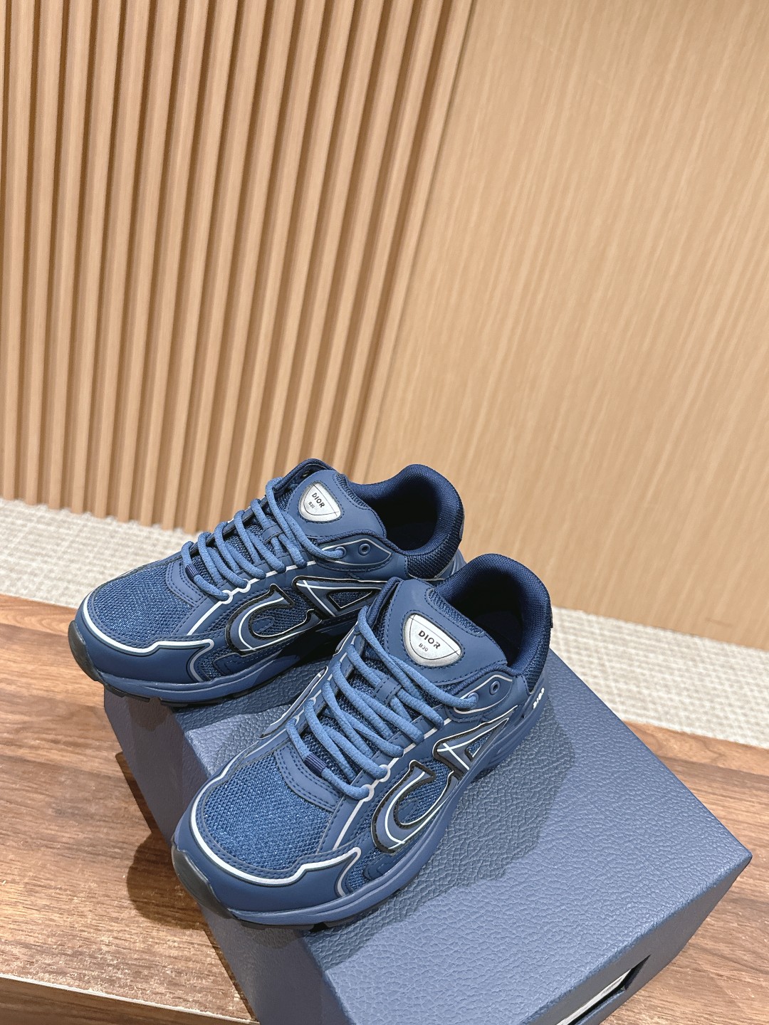 dior スニーカーコピー b30シューズ 運動 ランニング カジュアル 登山 カップル ブルー_4