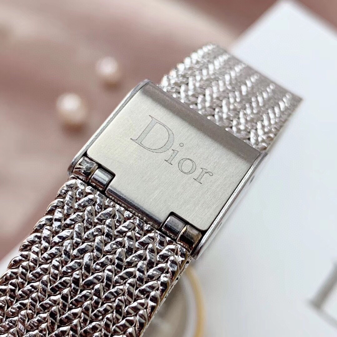 dior 腕時計コピー うで時計 スチールバンド ダイヤモン飾り 防水 レディース グリーン_9