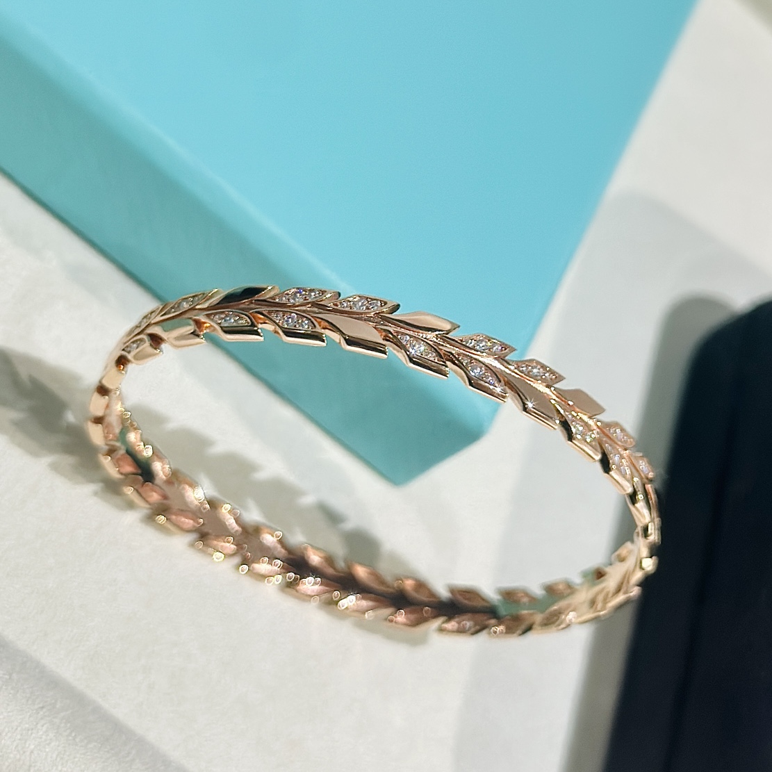 tiffany ブレスレットスーパーコピー 0.6mm金メッキが施され 超人気 S925純銀 Flowersシリーズ ゴールド_5