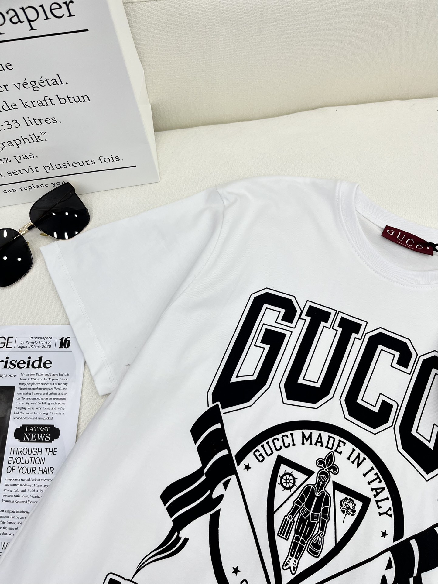 最新の2024年 gucci ドナルド t シャツコピー 柔らかい トップス Tシャツ 純綿 プリント シンプル 丸首 ホワイト_3