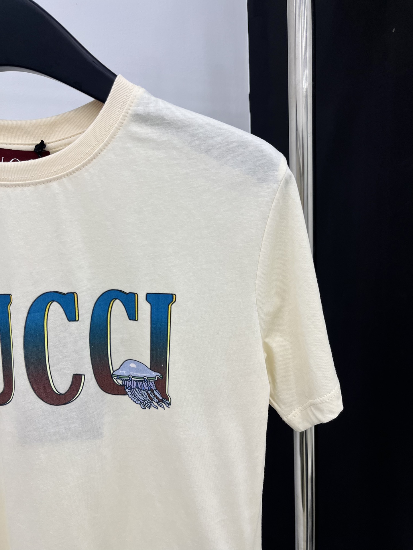 gucci t シャツ アウトレット偽物 人気トップス 綿100％ 日常 プリント 柔らかい ゆったり 快適 イエロー_3