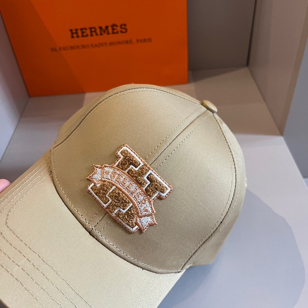 hermes キャップコピー 韓国風 シンプル 帽子 日焼け止め 男女兼用 野球用 イエロー_8