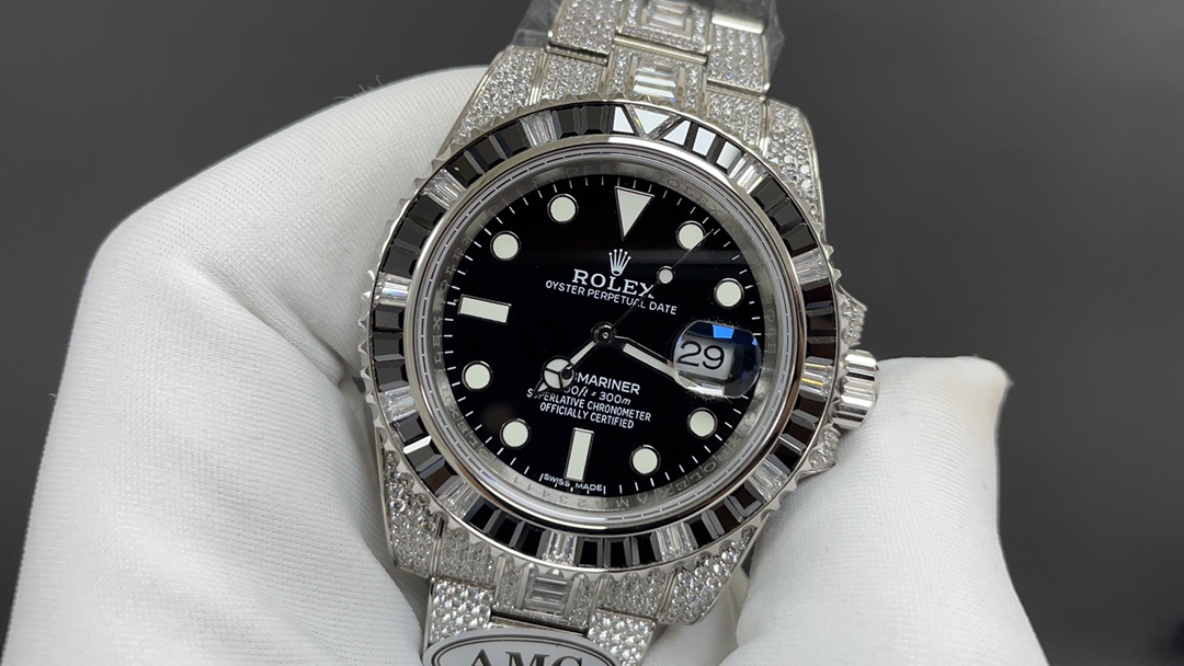 ロレックス デイトナスーパーコピー デイトジャスト 防水 ROLEX116769TBR-74779B GMTマスター スチールバンド ブラック_1