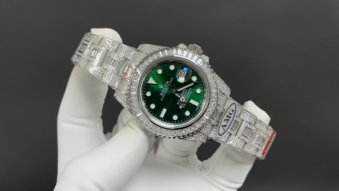 ロレックス デイトジャスト偽物 デイトジャスト 防水 ROLEX116769TBR-74779B GMTマスター スチールバンド グリーン_3