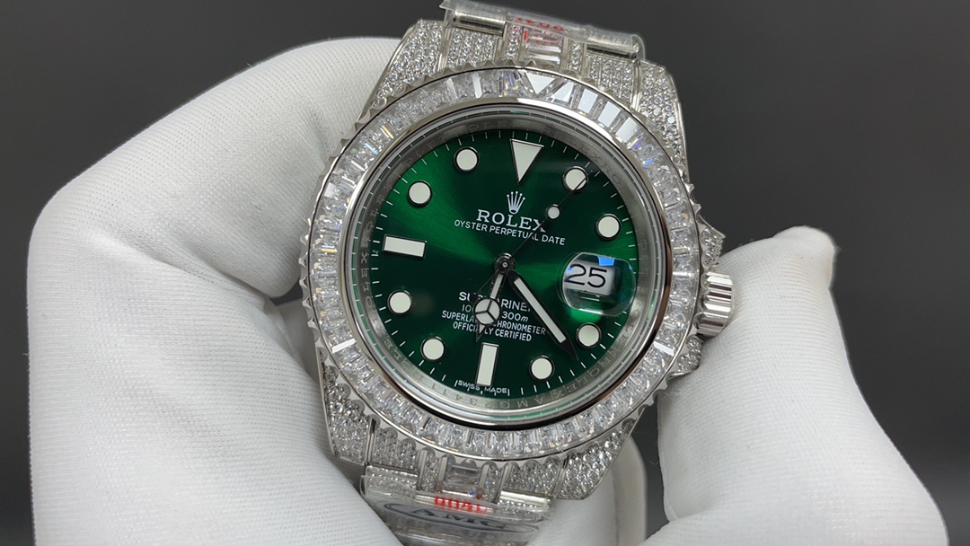 ロレックス デイトジャスト偽物 デイトジャスト 防水 ROLEX116769TBR-74779B GMTマスター スチールバンド グリーン_6