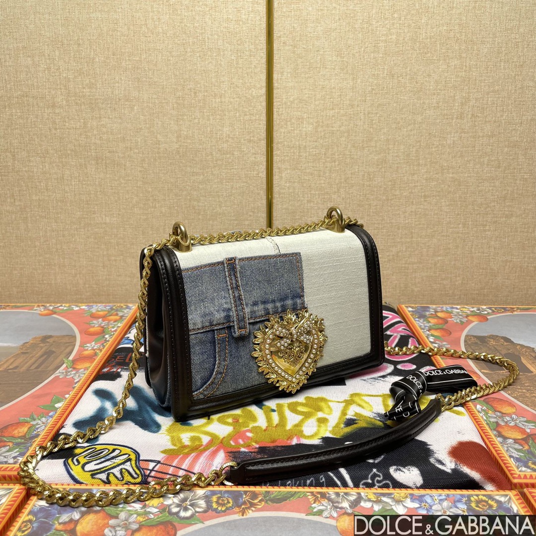 Dolce & Gabban ドルガバ デニム トート バッグスーパーコピー デニム素材 斜め掛けバッグ 6372 ブルー_2