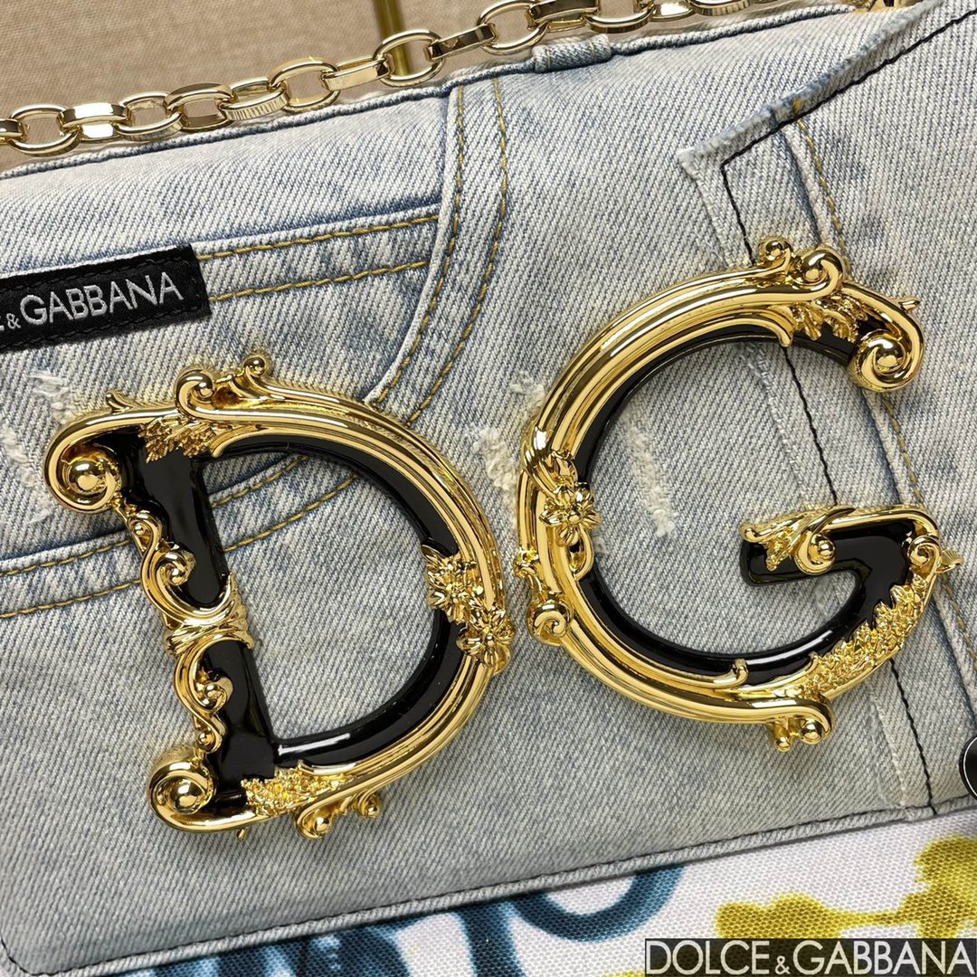 Dolce & Gabban ドルガバ トートスーパーコピー デニム素材 斜め掛けバッグ 1311 大人気 ホワイト_5