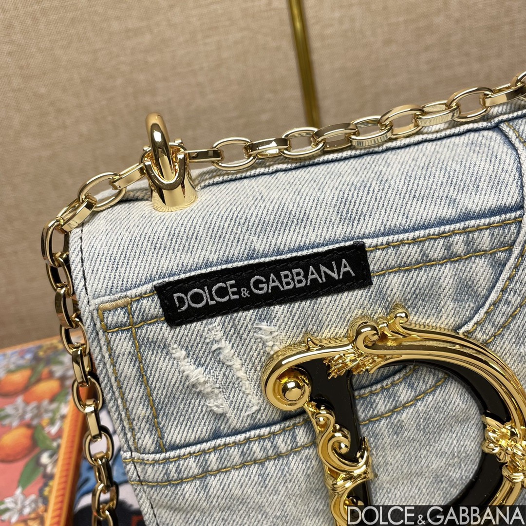 Dolce & Gabban ドルガバ トートスーパーコピー デニム素材 斜め掛けバッグ 1311 大人気 ホワイト_7