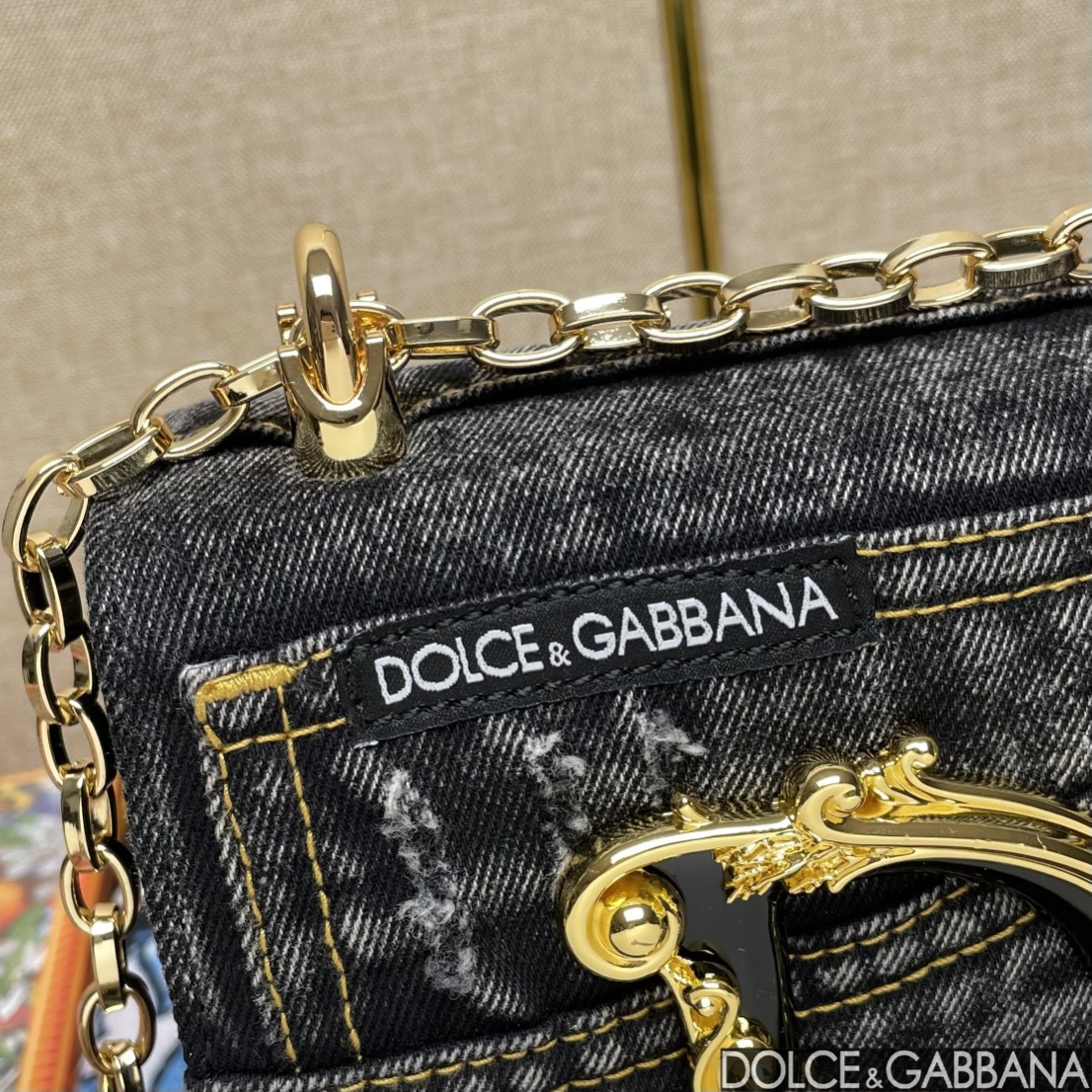 Dolce & Gabban ドルガバ トート バック偽物 チェーンバッグ 斜め掛けバッグ 1311 大人気 ブラック_8