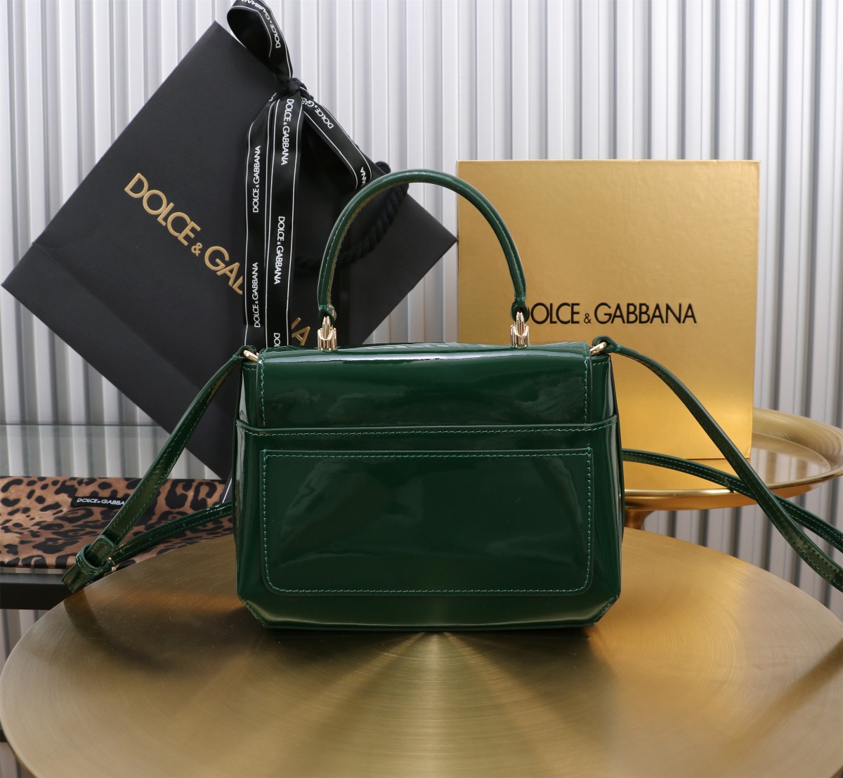 Dolce & Gabban ドルガバ トート バッグ レディース偽物  斜め掛けバッグ 6640 グリーン_3