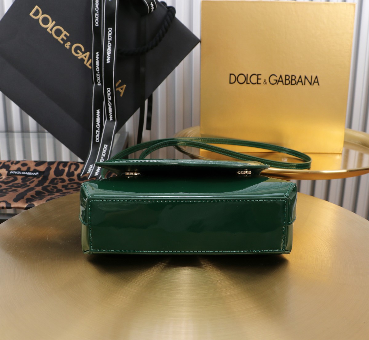 Dolce & Gabban ドルガバ トート バッグ レディース偽物  斜め掛けバッグ 6640 グリーン_4